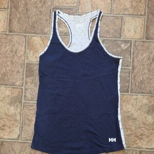 Navy Blue Racerback Tank Top